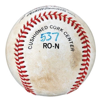 Mike Schmidt Home Run Ball #537 Passing Mantle on the All-Time List from Personal Collection (Schmidt LOA) 